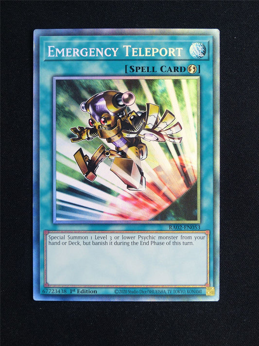Emergency Teleport RA02 Collector Rare - 1st ed Yugioh Card #23O