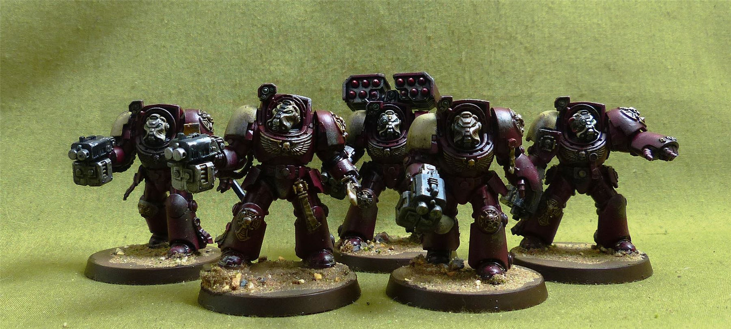 Terminator Squad painted - Space Marines - Warhammer 40K #1BB