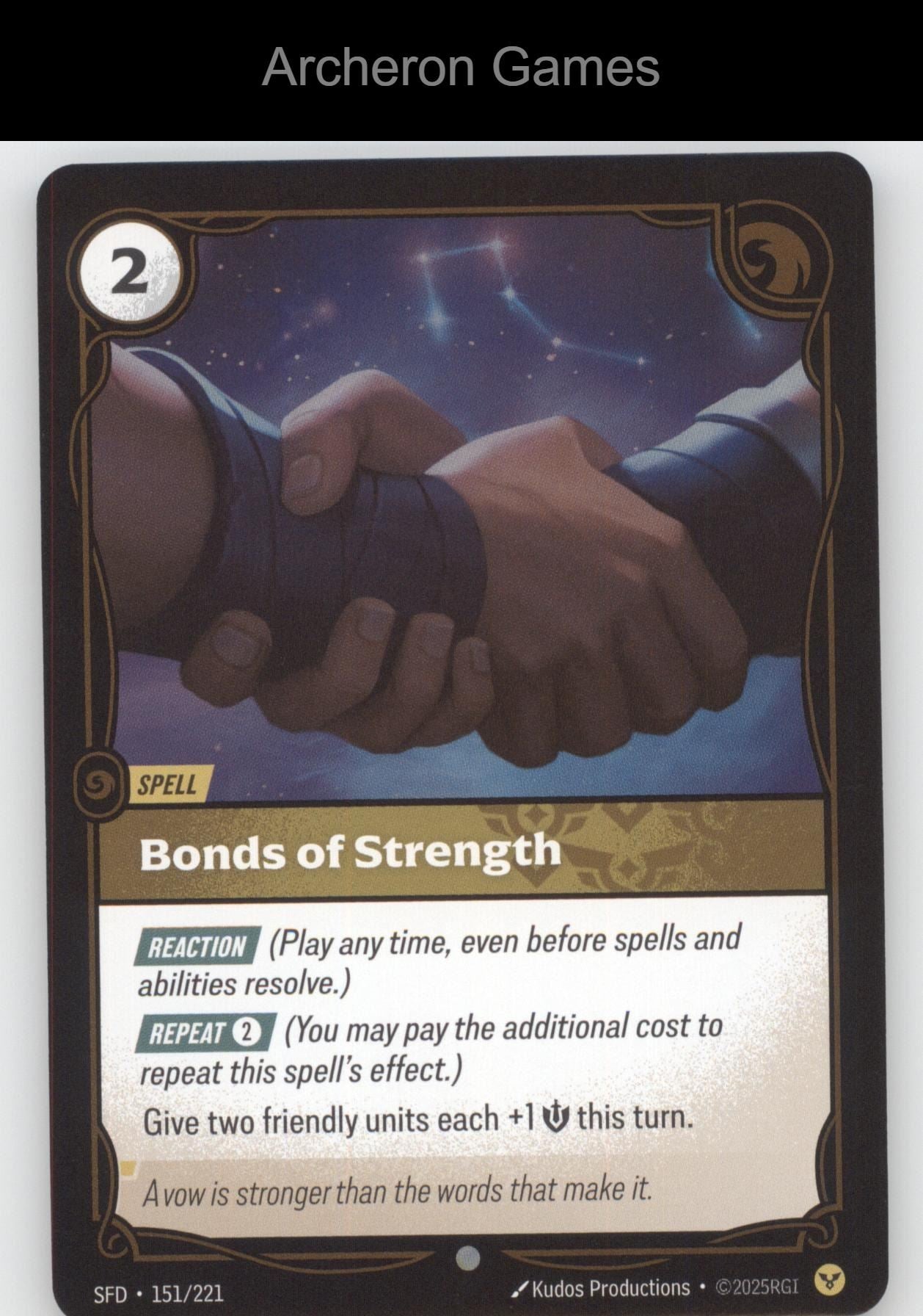 Bonds of Strength SFD 151/221 C  Card Spiritforged