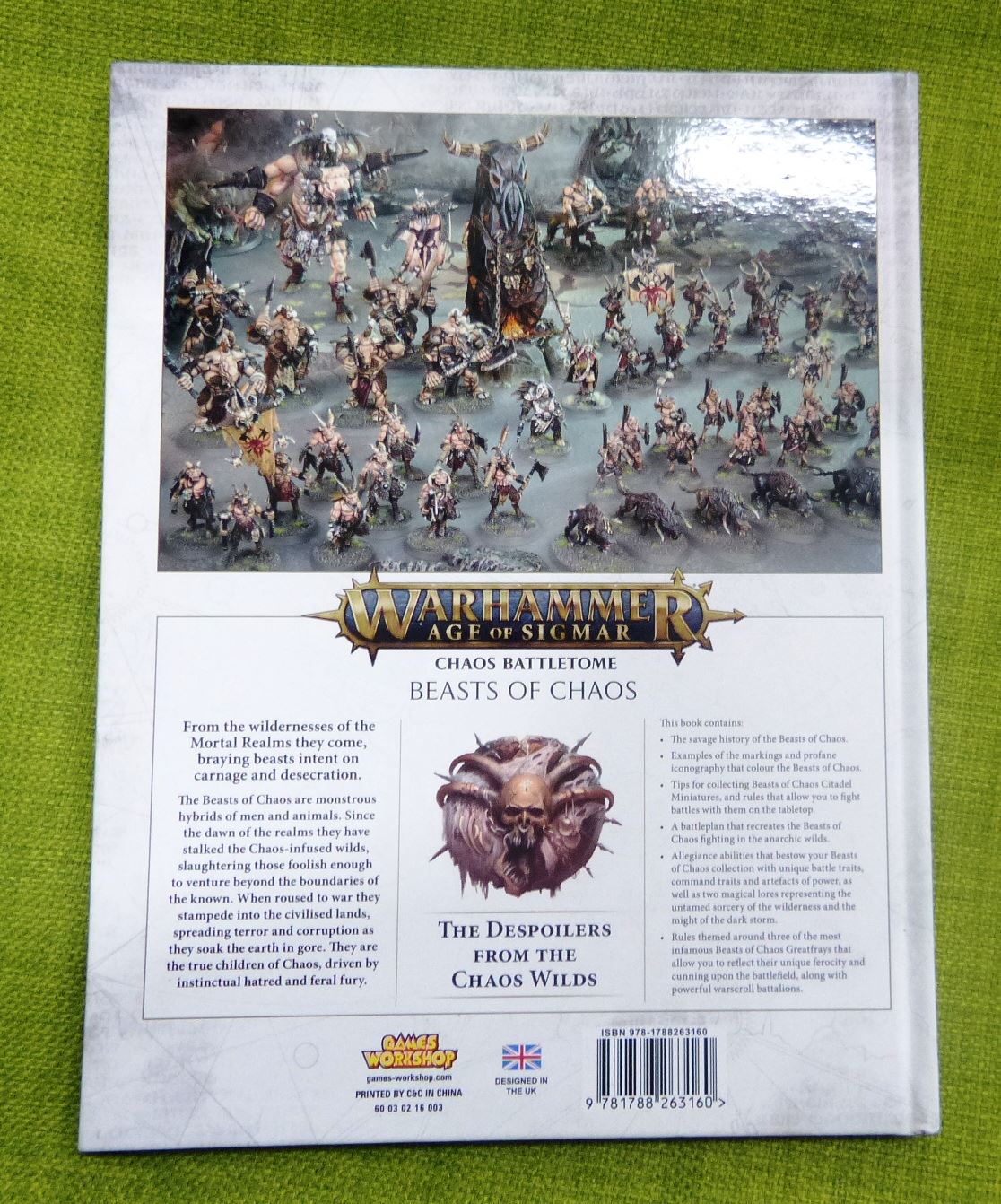 Chaos Battletome - 2018 Beasts of Chaos Hardback Book - Warhammer AoS 40k #8O