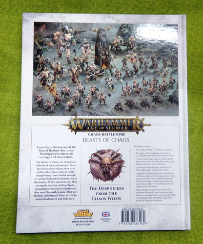 Chaos Battletome - 2018 Beasts of Chaos Hardback Book - Warhammer AoS 40k #8O
