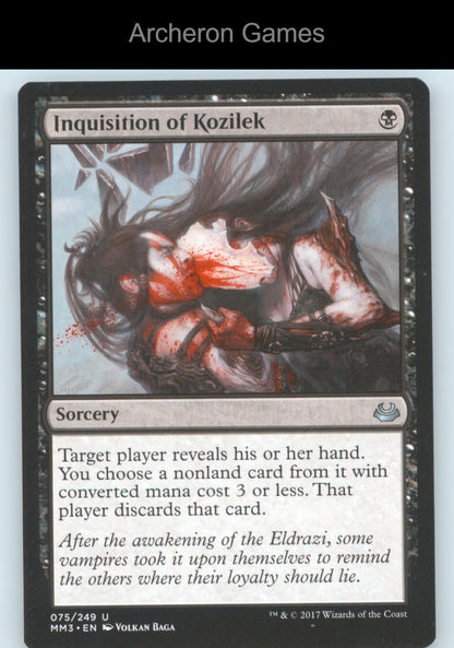 Inquisition of Kozilek 75 UC MTG Card The List Reprints