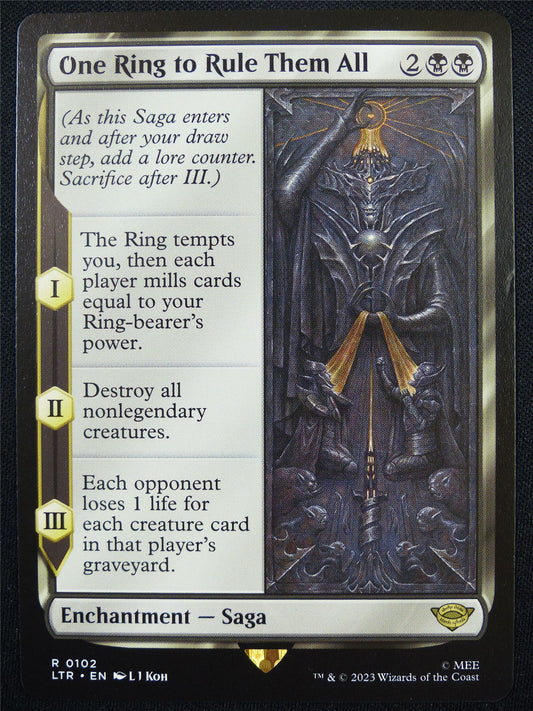 One Ring to Rule Them All played - LTR - Mtg Card #5XW