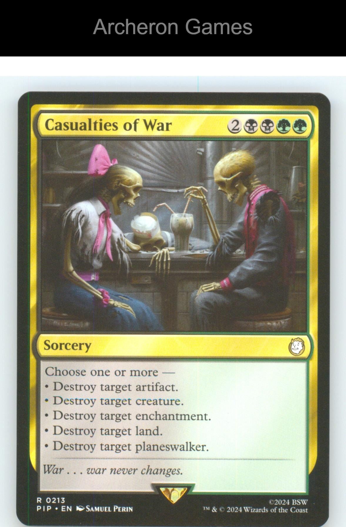 Casualties of War PIP 213 R MTG Card NM/EX+