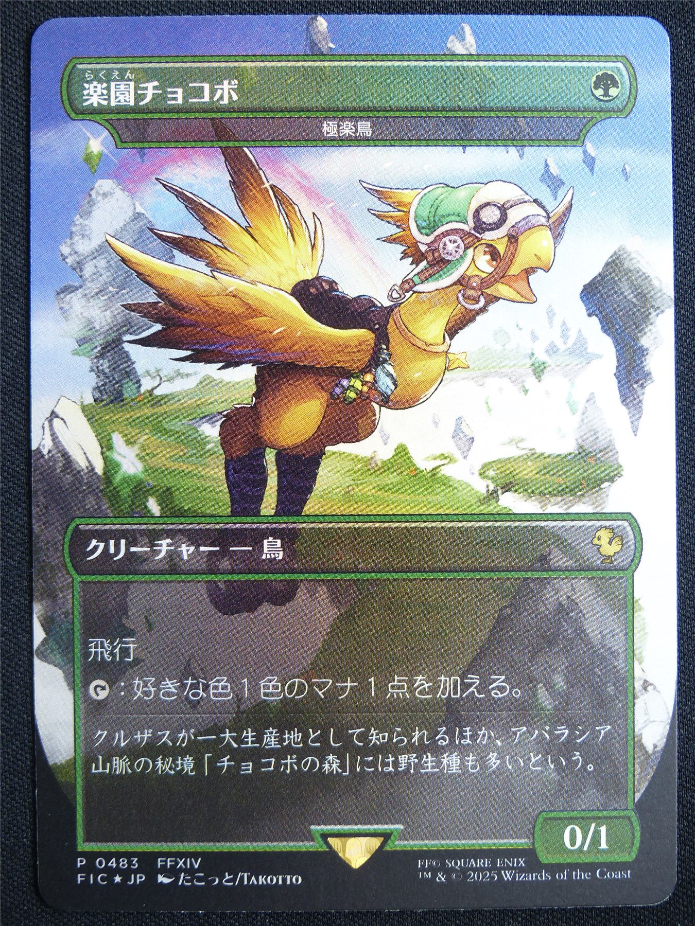 Paradise Chocobo Borderless Foil Japanese - FIC - Mtg Card #1YP