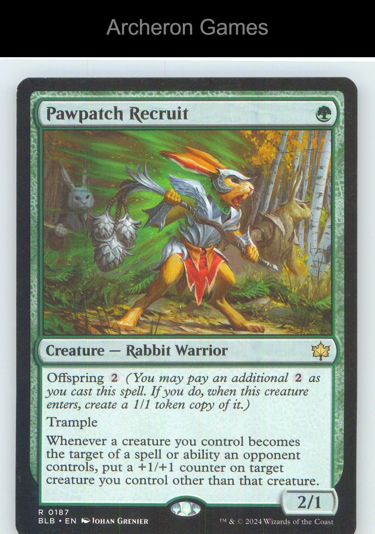 Pawpatch Recruit BLB 187 R MTG Card NM/EX+