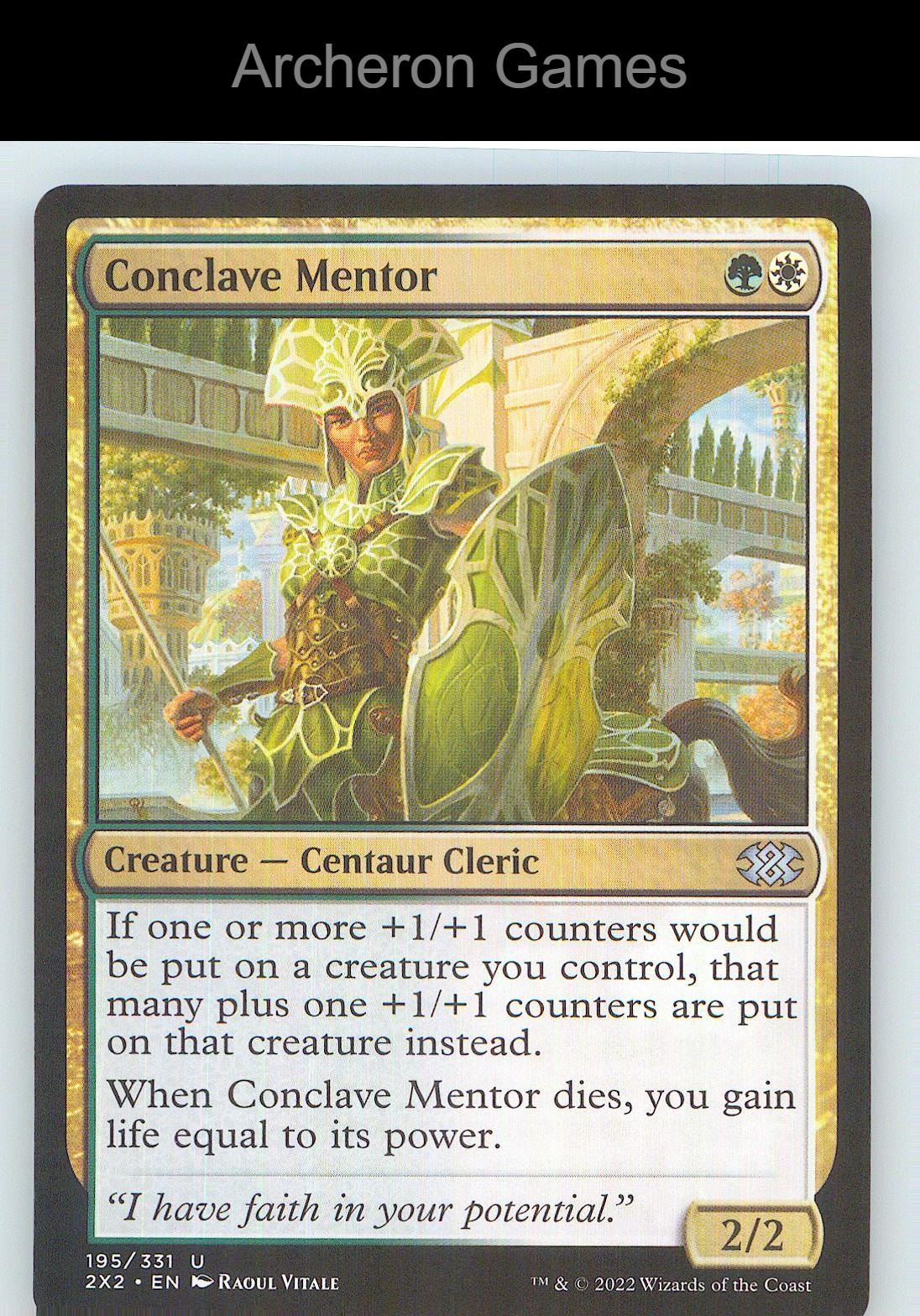 Conclave Mentor 2X2 195 UC MTG Card NM/EX+