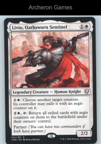 Livio, Oathsworn Sentinel 31 R MTG Card Commander Legends