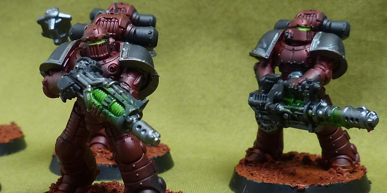 MKII Tactical Squad with upgrades set of 5 - Adepta Astartes - Warhammer HH #528