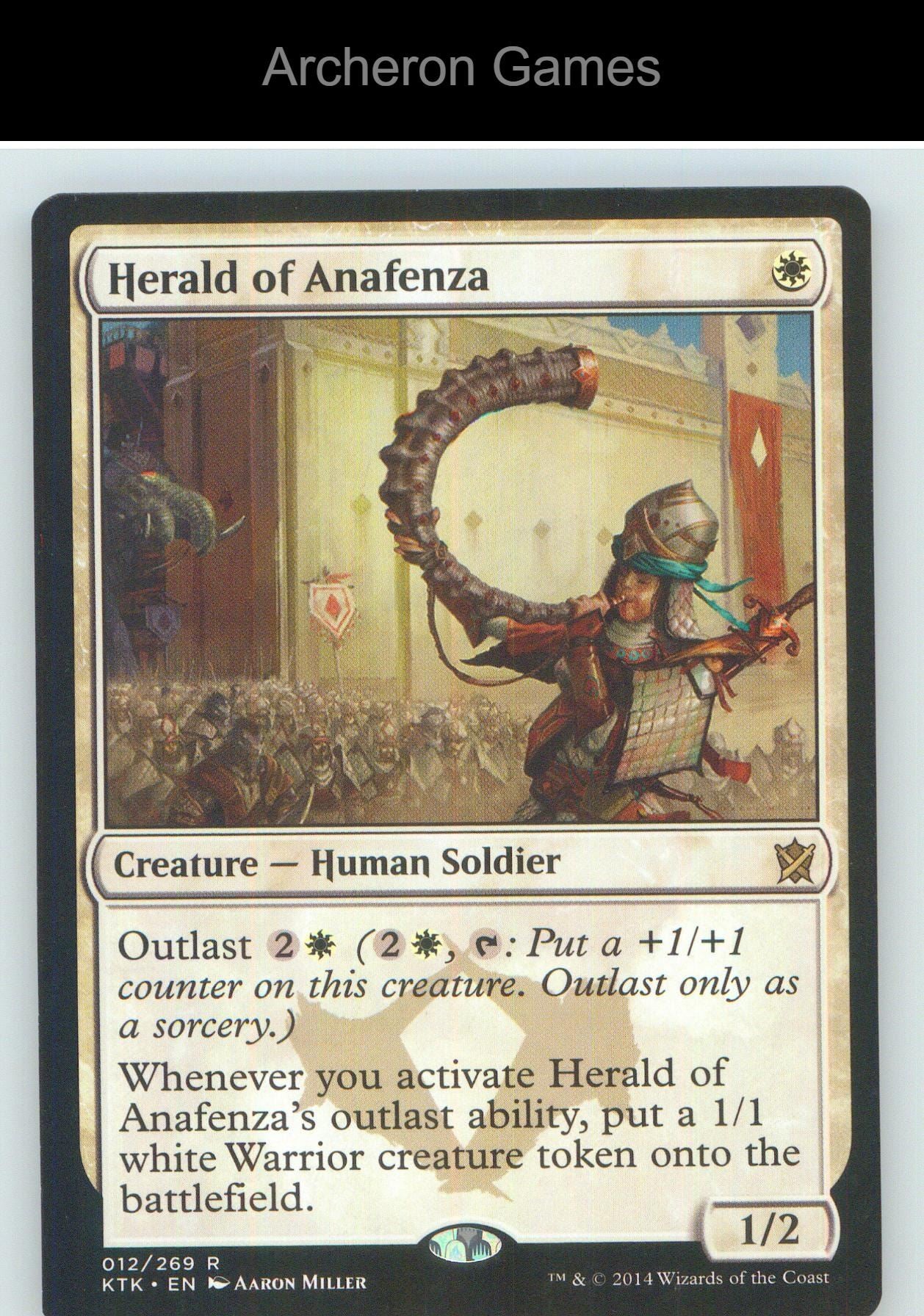 Herald of Anafenza KTK 12 R MTG Card NM/EX+