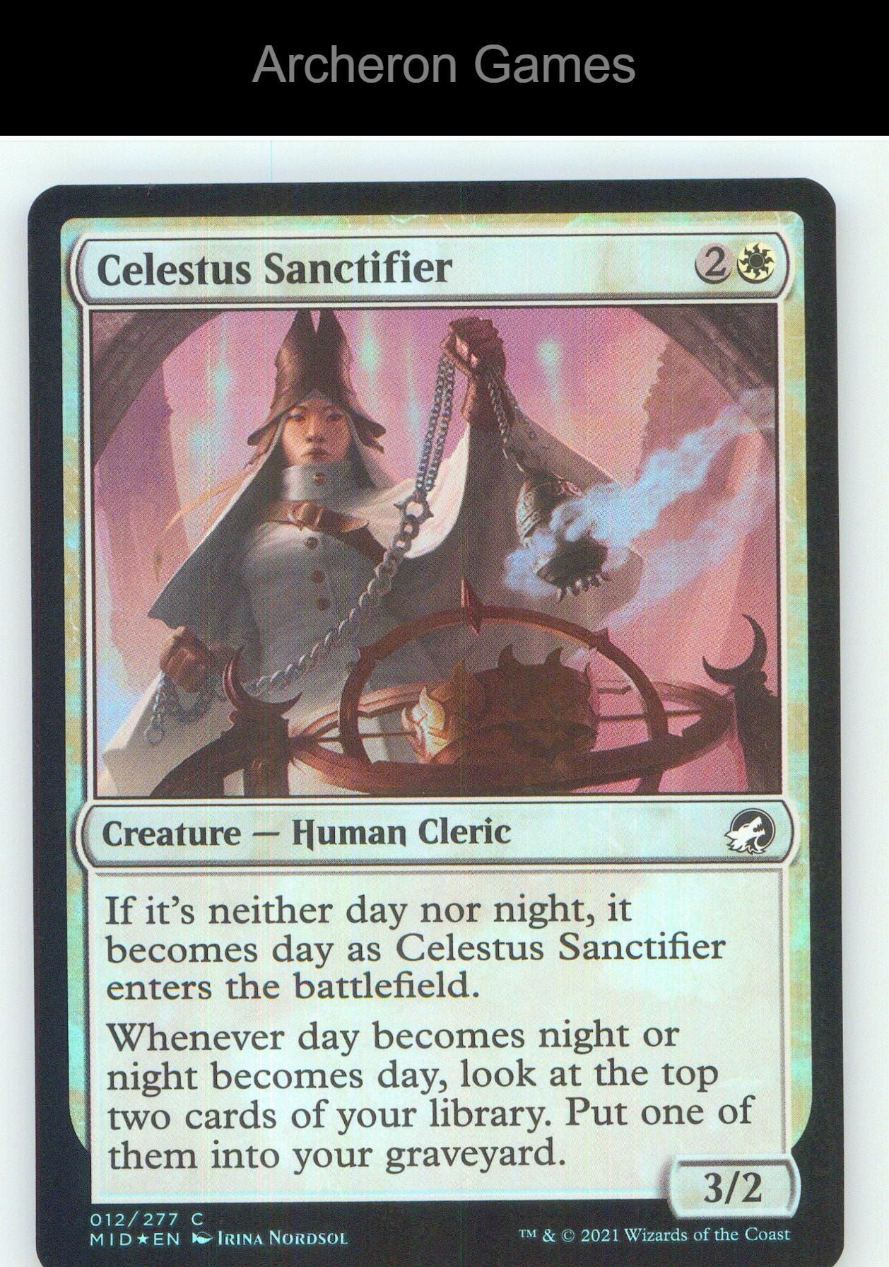 Celestus Sanctifier MID 12 C MTG Card NM/EX+
