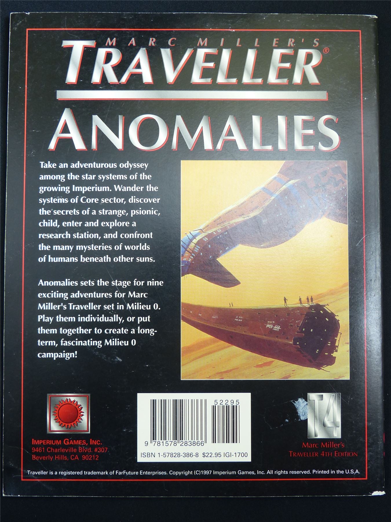 Traveller: Anomalies - Roleplaying Softback #2RK