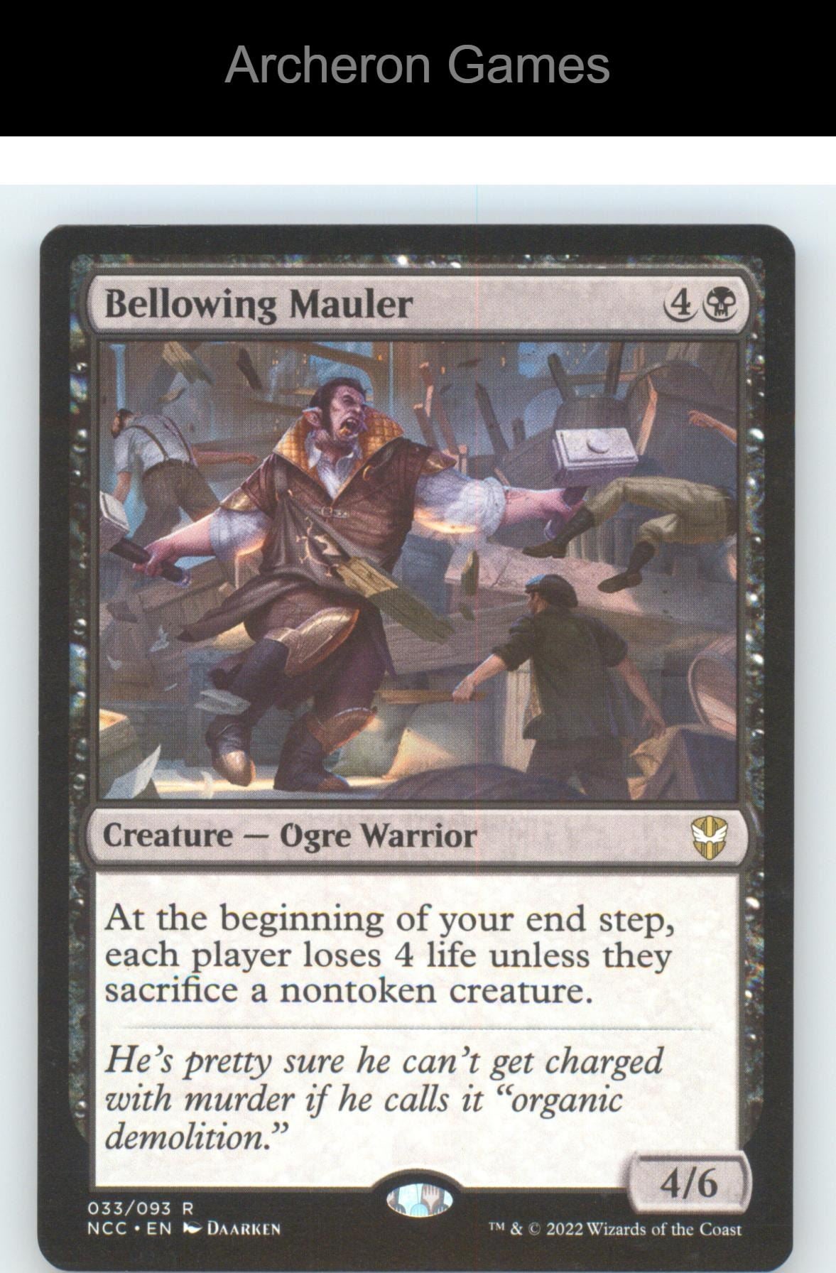 Bellowing Mauler NCC 33 R MTG Card NM/EX+