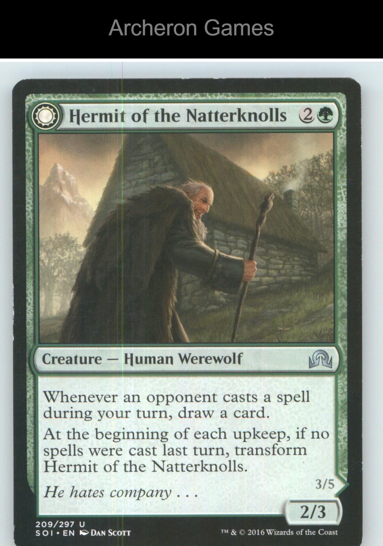 Hermit of the Natterknolls SOI 209 UC MTG Card NM/EX+