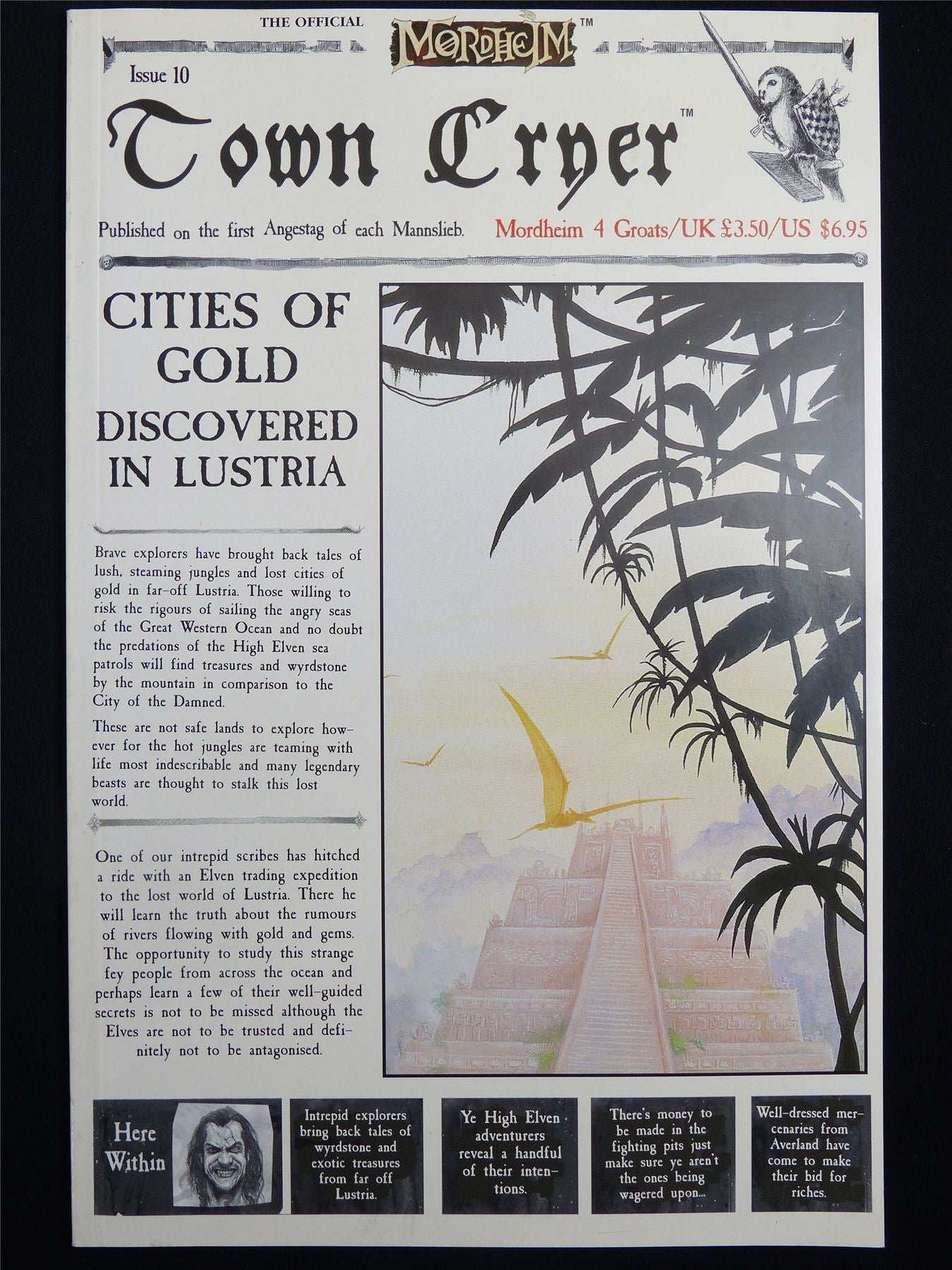 Mordheim: Town Cryer #10 Cities of Gold - Games Workshop Magazine #1N8