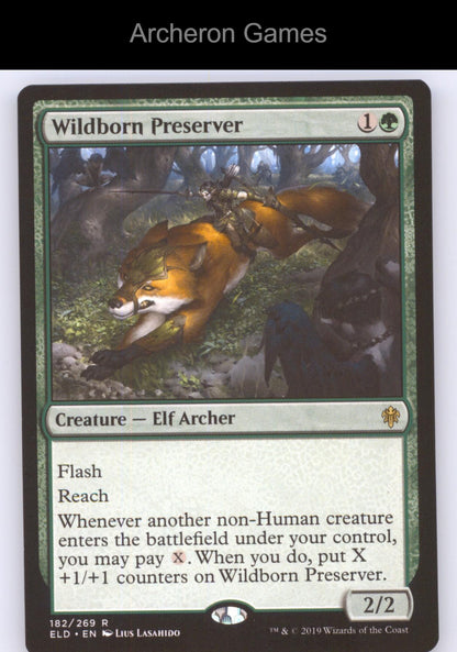Wildborn Preserver 182 R MTG Card Promo Pack: Throne of Eldraine
