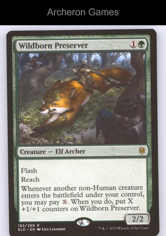 Wildborn Preserver 182 R MTG Card Promo Pack: Throne of Eldraine