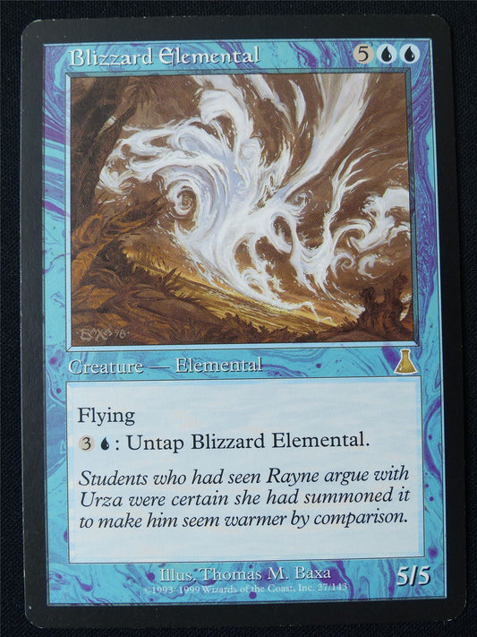 Blizzard Elemental - USG - Mtg Card #25T