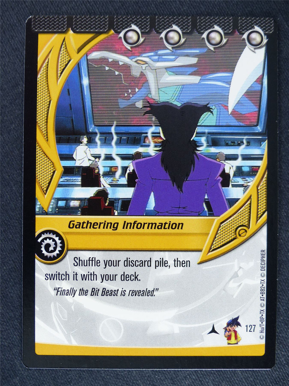 Gathering Information 127 - Beyblade Cards #X8