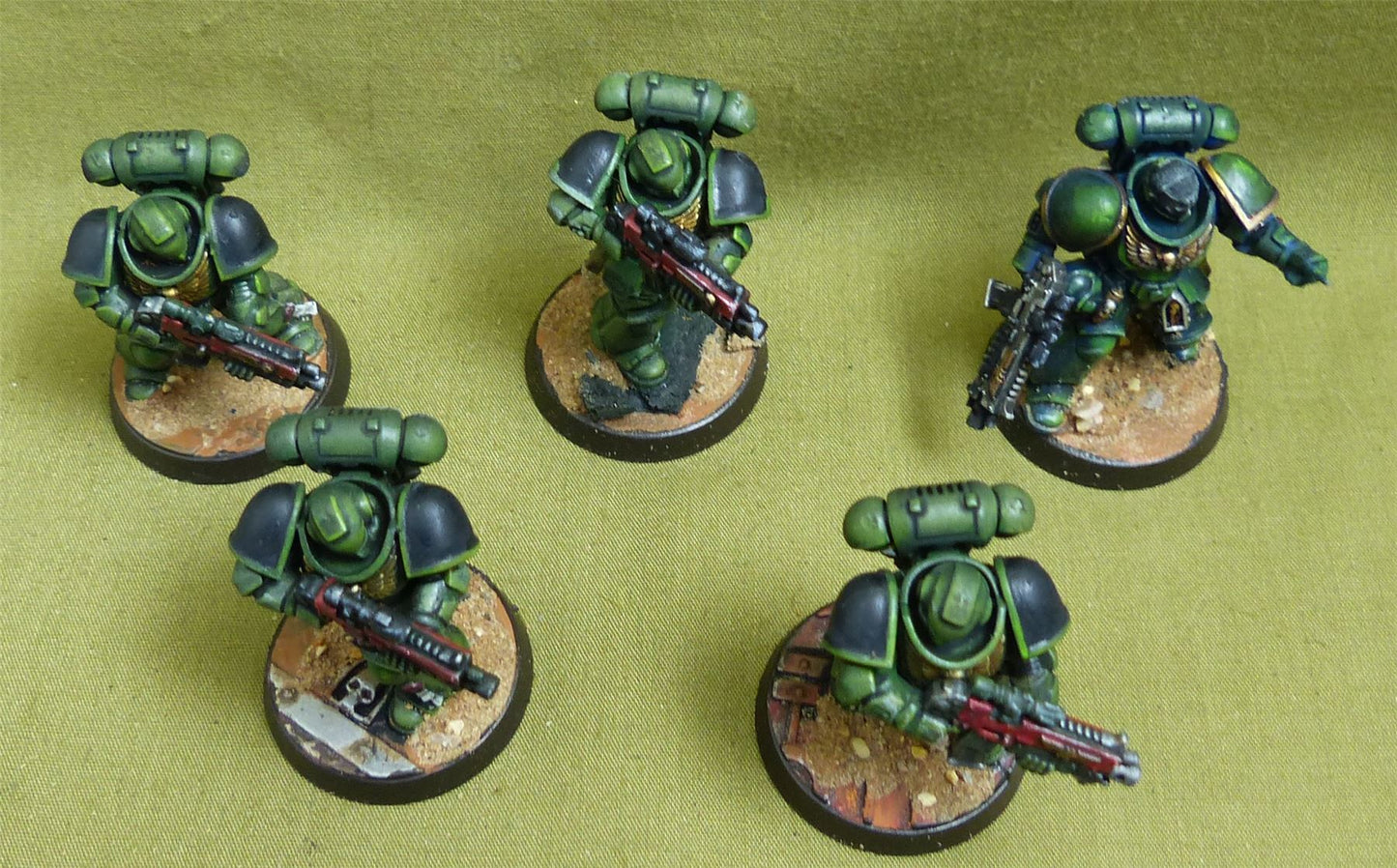 Intercessor Squad set of 5 painted - Space Marines - Warhammer 40K #5BI