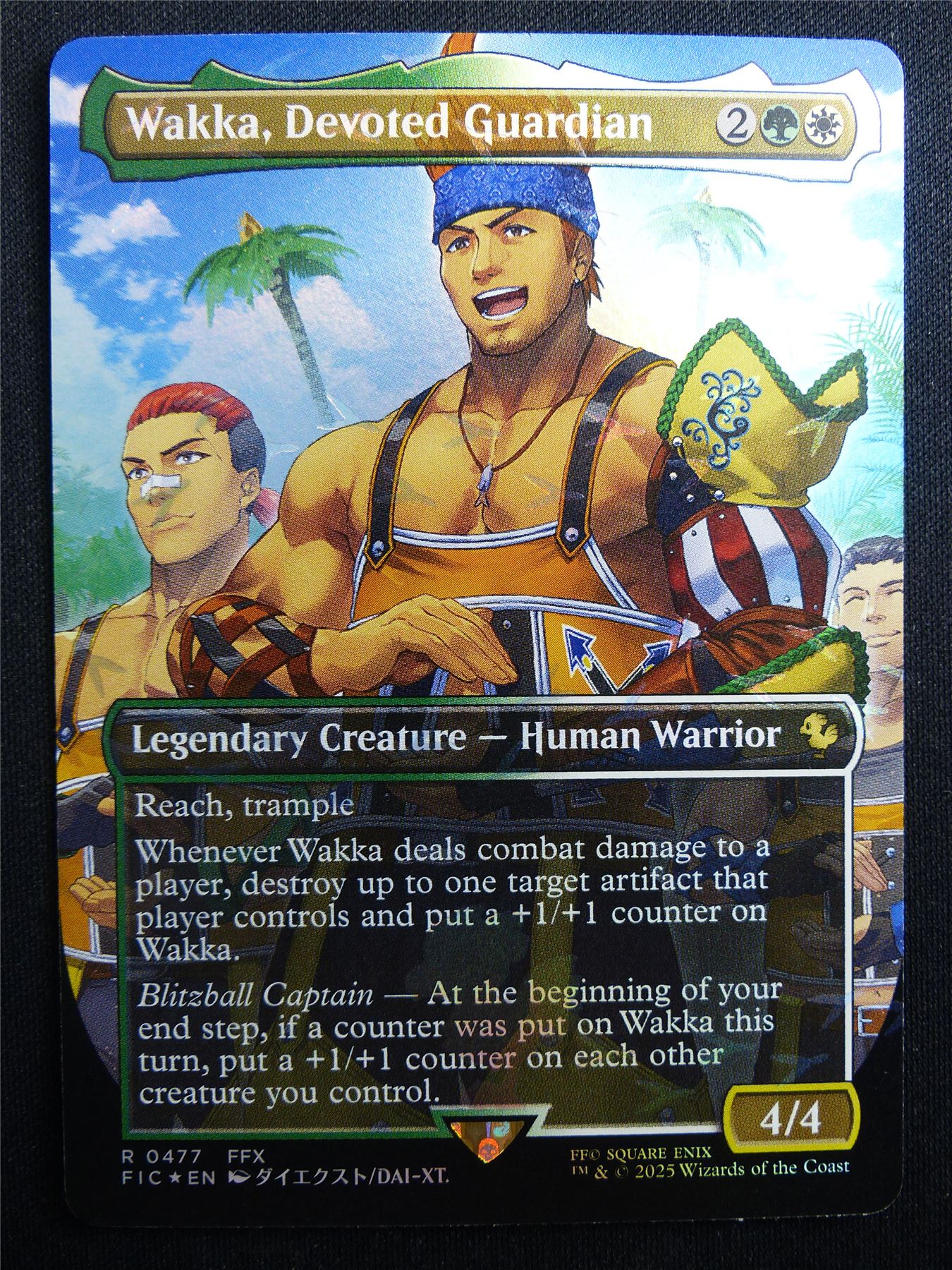 Wakka Devoted Guardian Chocobo Track Foil - FIC - Mtg Card #3F5
