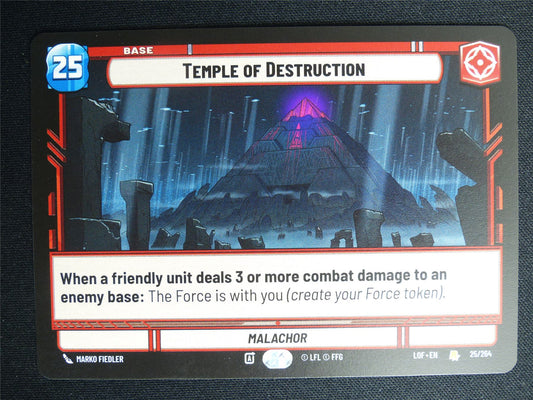 Temple of Destruction 25/264 - Star Wars Unlimited Card #4I9