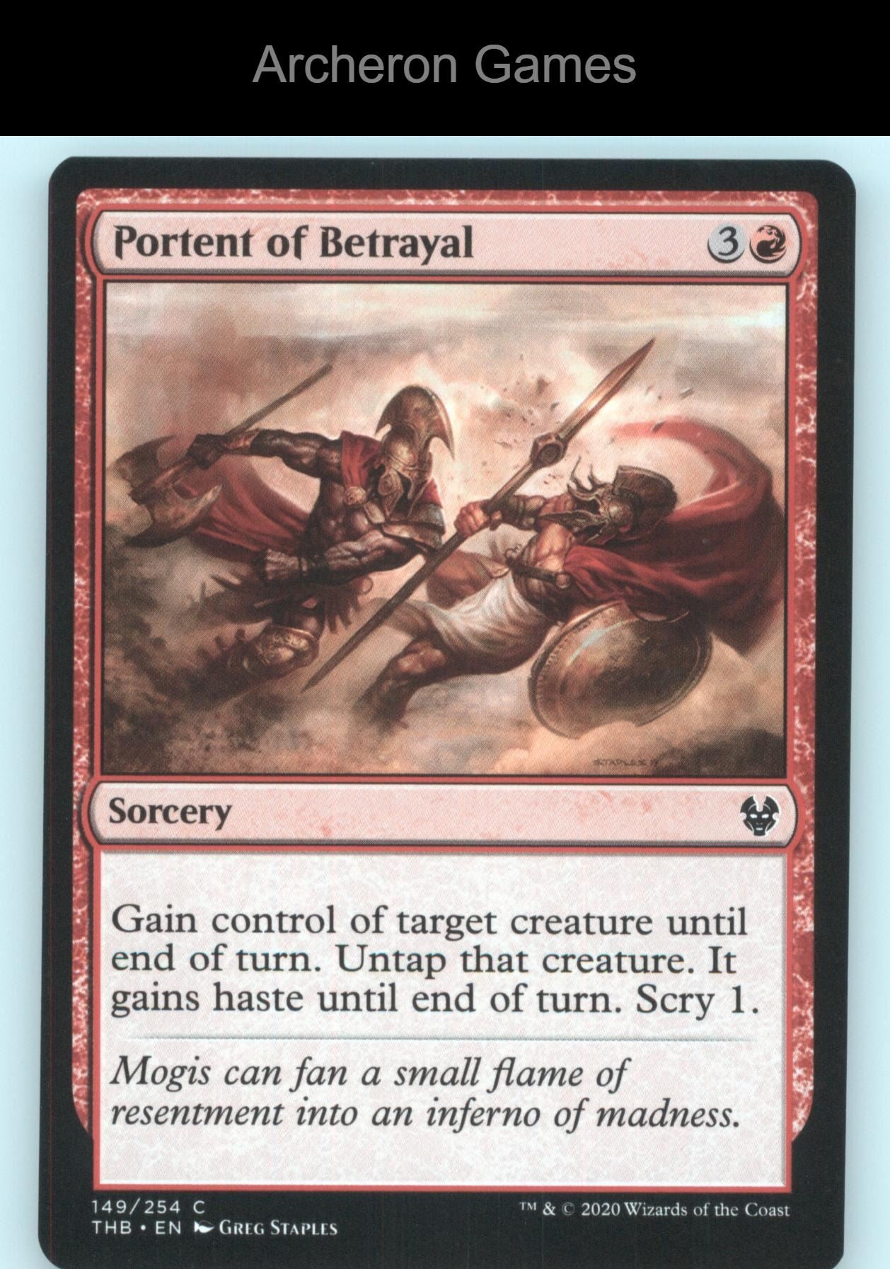 Portent of Betrayal 149 C MTG Card Theros Beyond Death