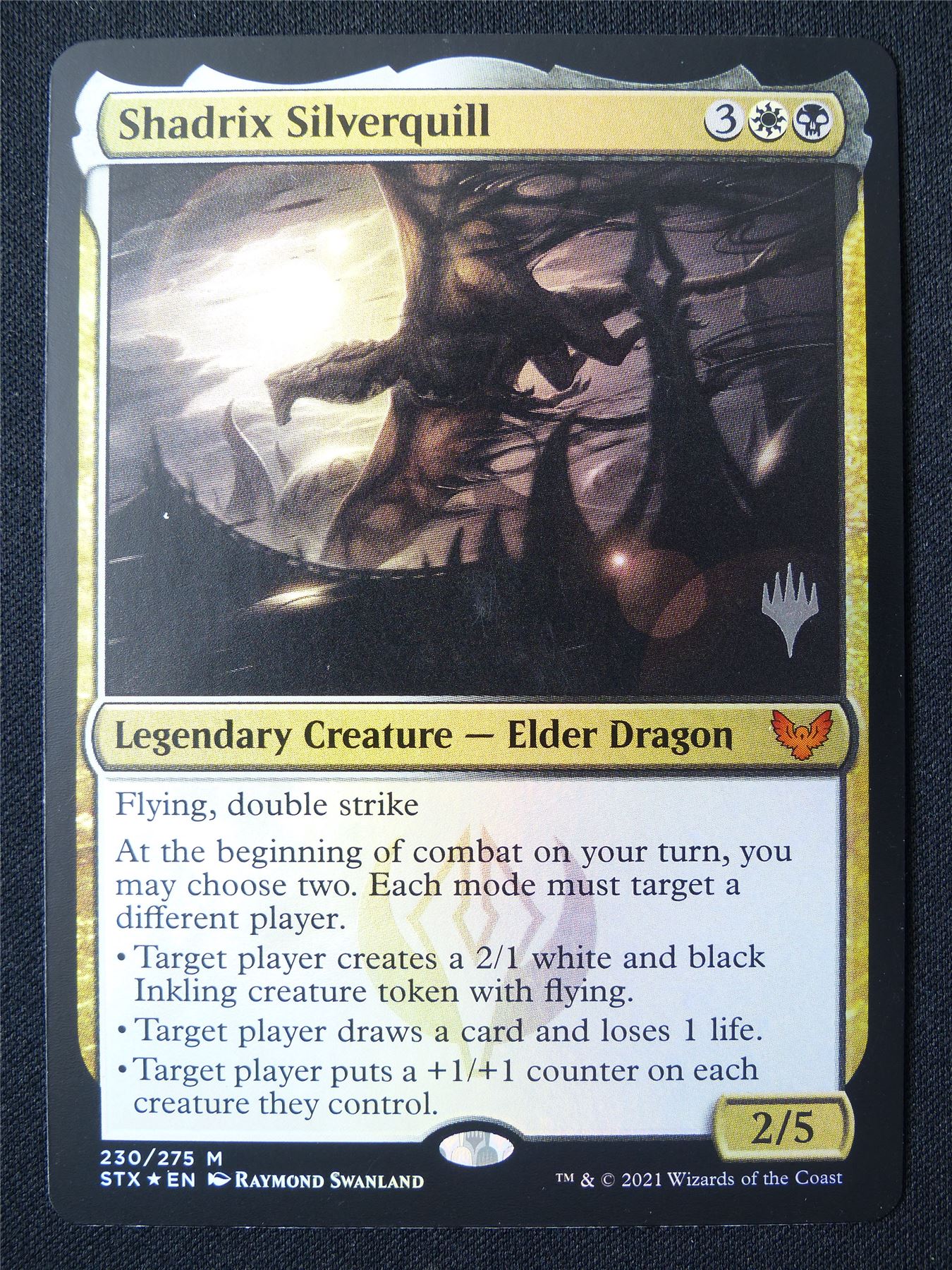 Shadrix Silverquill Promo stamped Foil - STX - Mtg Card #1MC