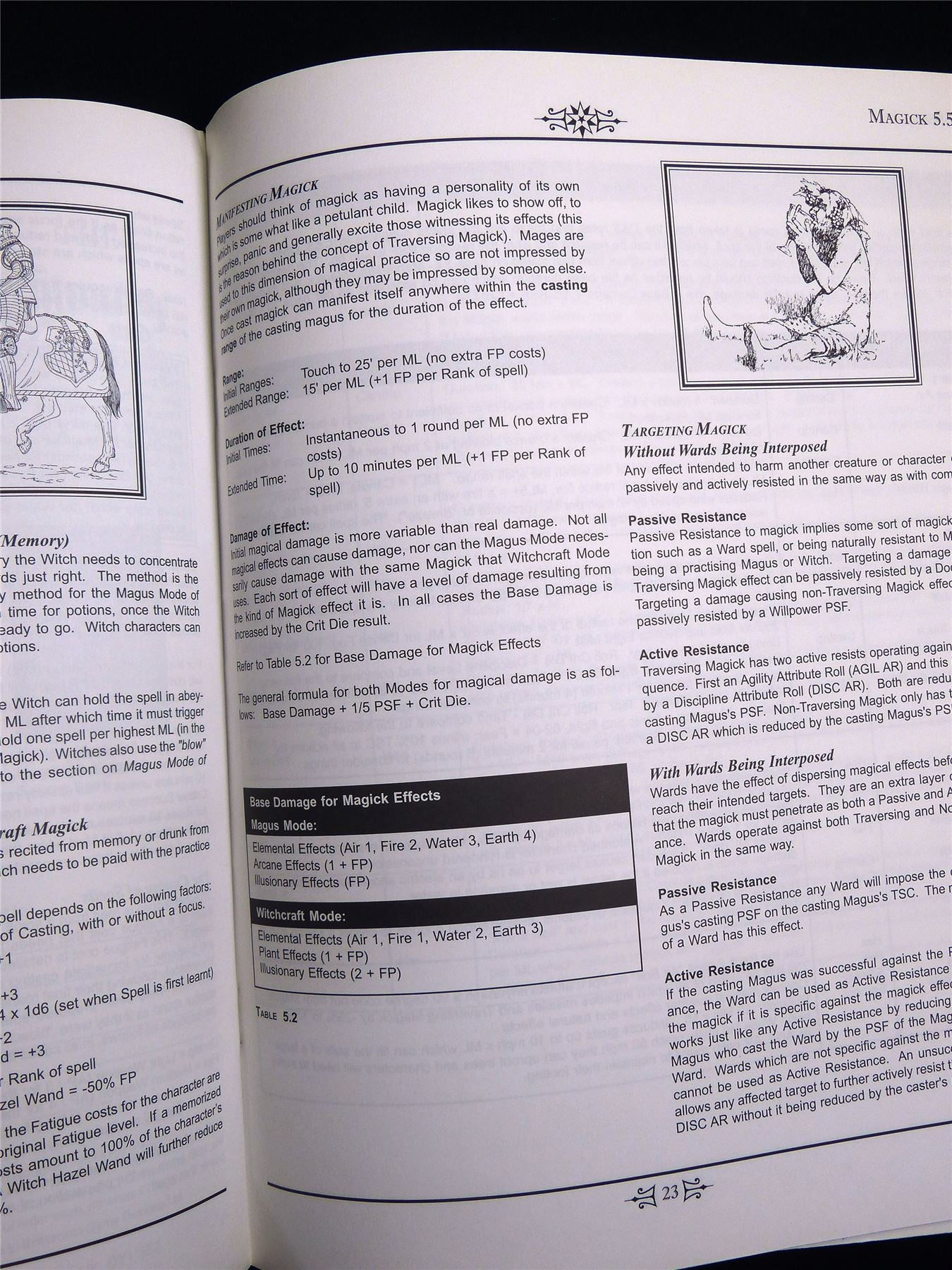 Chivalry & Sorcery: Light Booklet - Maple Leaf Games Roleplay Softback #2UP