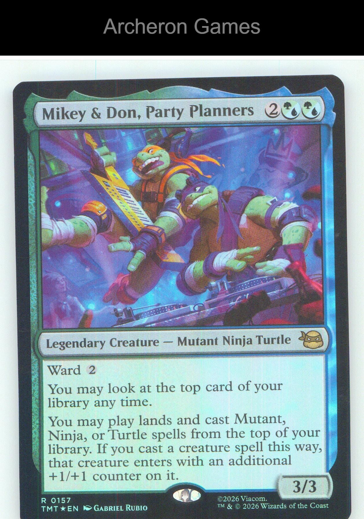 Mikey & Don, Party Planners TMT 0157 R MTG Card NM/EX+ Foil