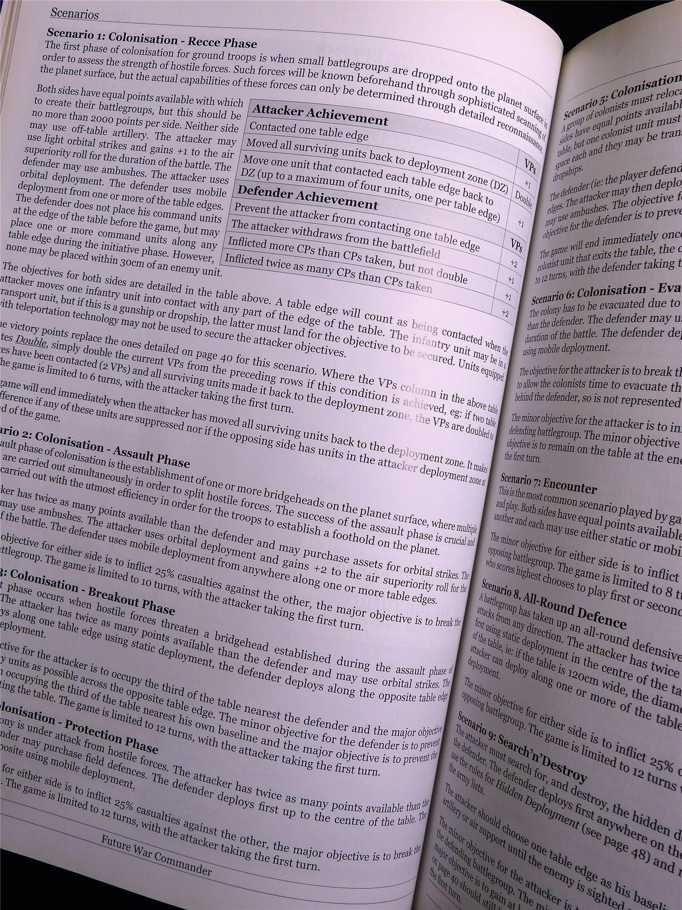 Future War Commander Miniatures Game - Rulesbook Softback #2U9