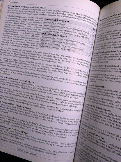 Future War Commander Miniatures Game - Rulesbook Softback #2U9