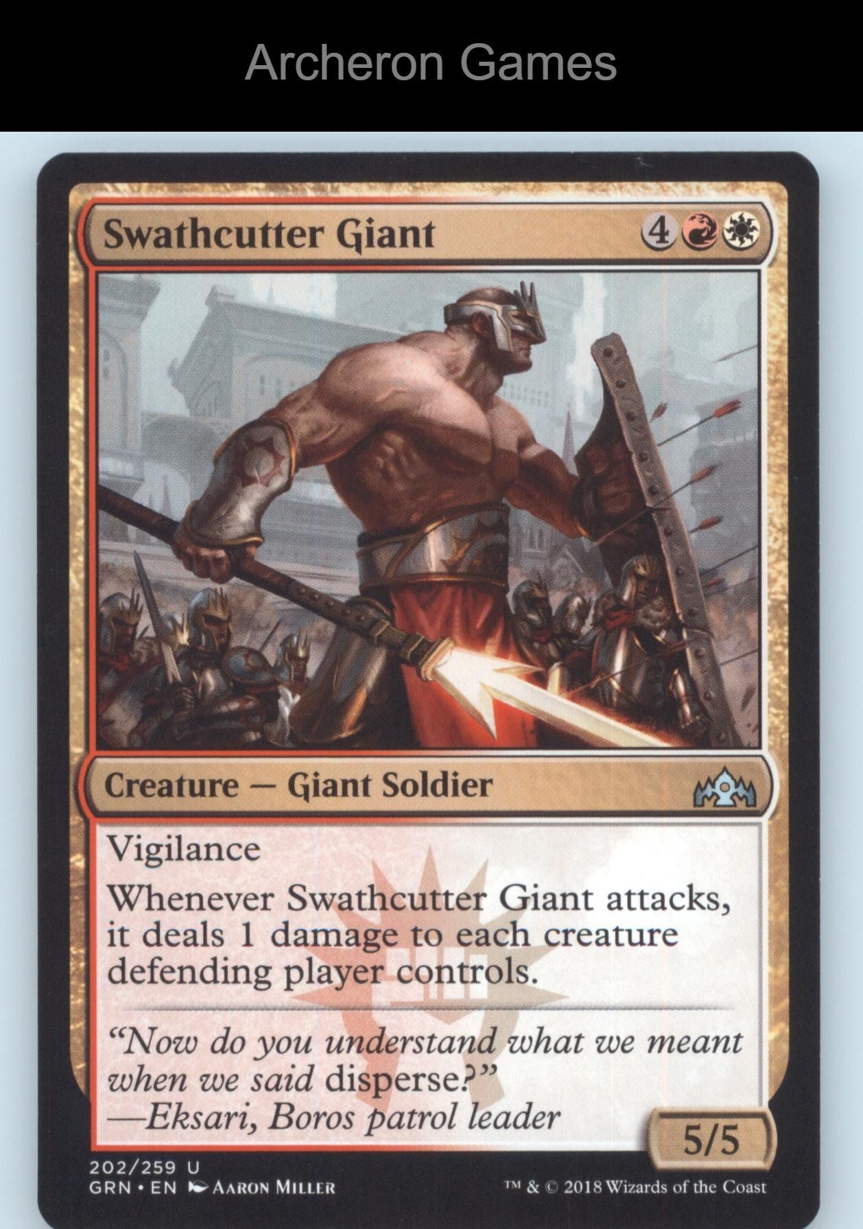 Swathcutter Giant 202 UC MTG Card Guilds of Ravnica