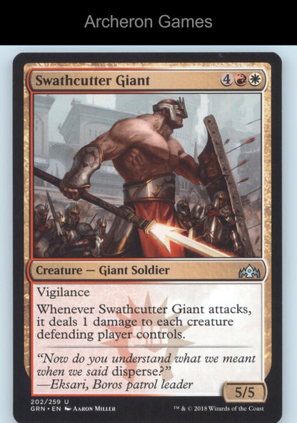 Swathcutter Giant 202 UC MTG Card Guilds of Ravnica