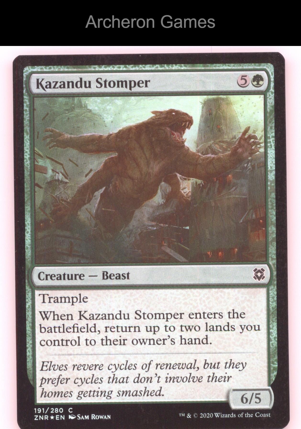 Kazandu Stomper 191 C MTG Card Zendikar Rising