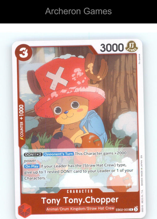 Tony Tony.Chopper EB02-003 R One Piece Card NM/EX+ Foil