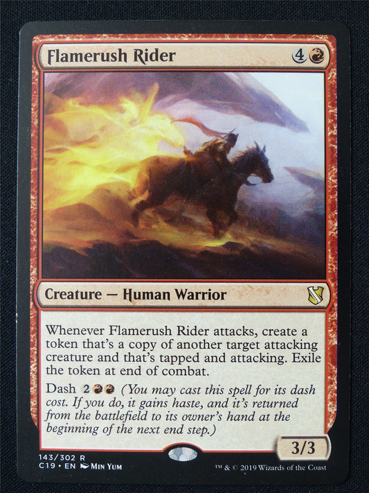 Flamerush Rider - C19 - Mtg Card #G1