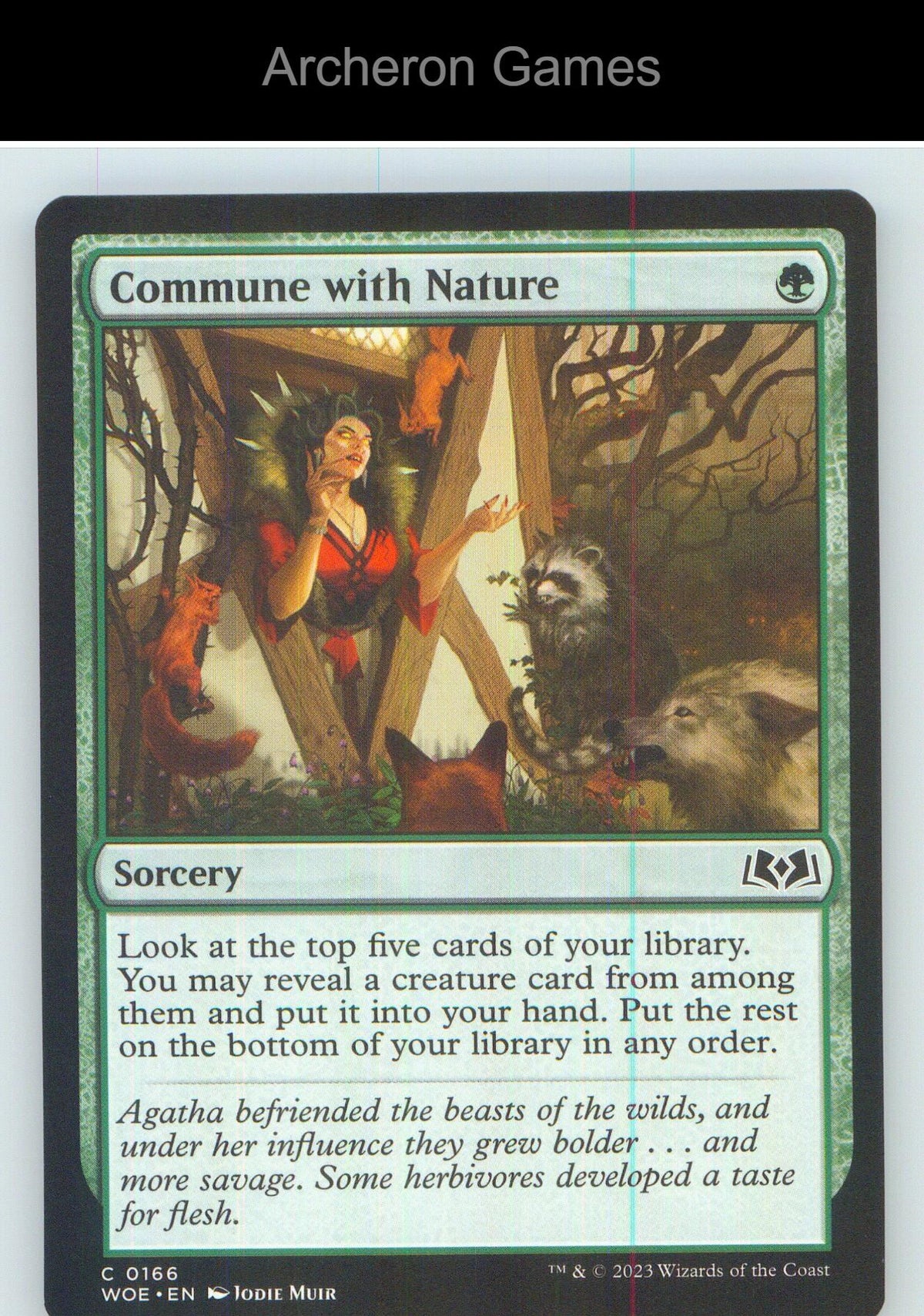 Commune with Nature WOE 166 C MTG Card NM/EX+