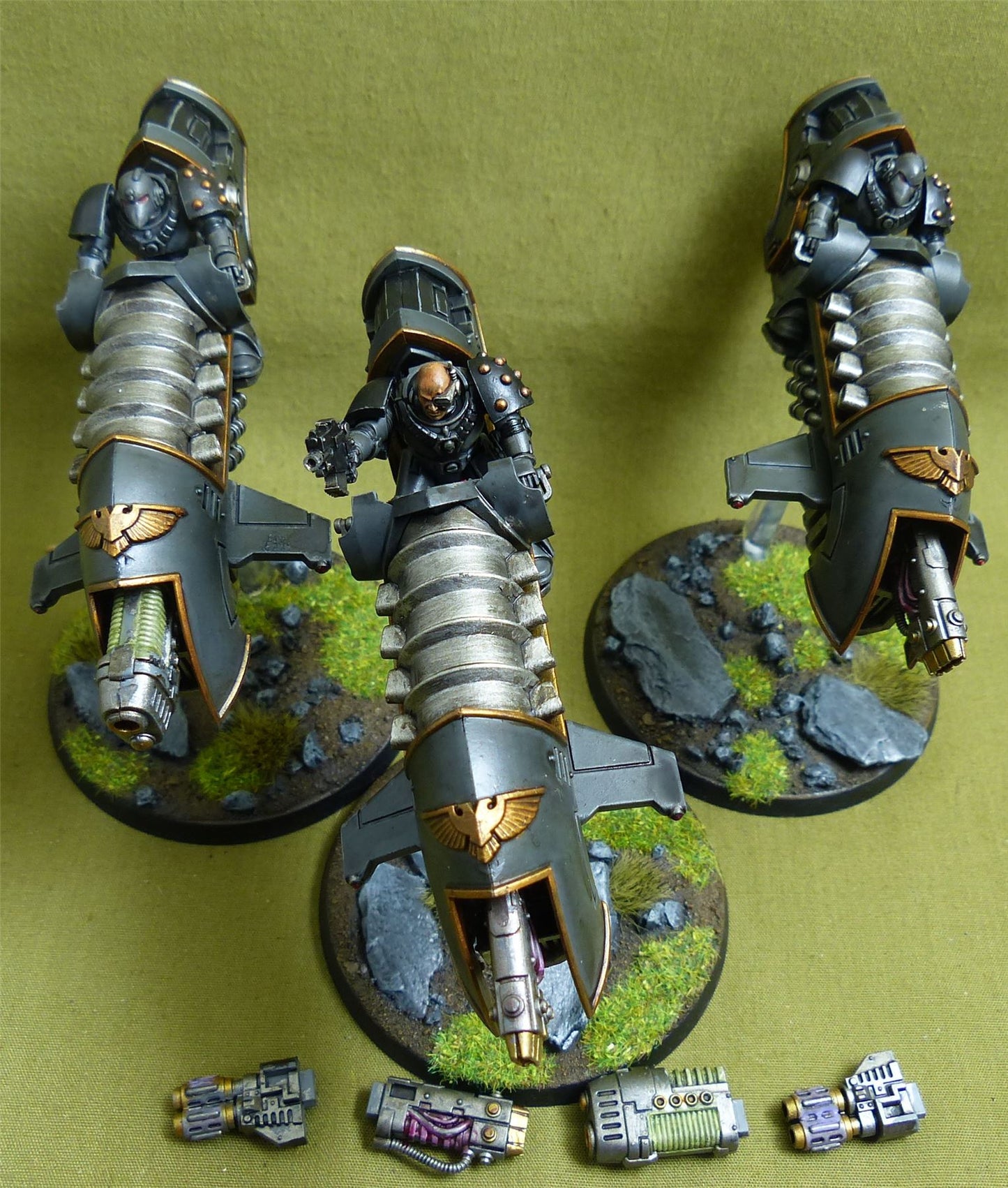 Scimitar Jetbike Squadron painted - Adepta Astartes - Warhammer Horus Heresy #4X5