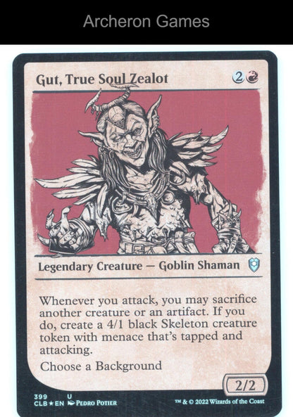 Gut, True Soul Zealot (Showcase) 399 MTG Card Commander Legends: Battle for Baldur's Gate