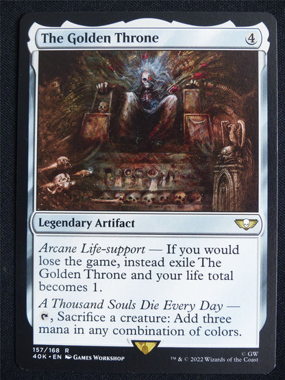 The Golden Throne - 40K - Mtg Card #3IM