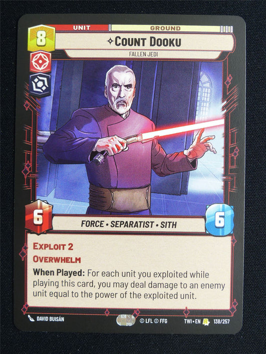 Count Dooku 138/257 - Star Wars Unlimited Card #3T5