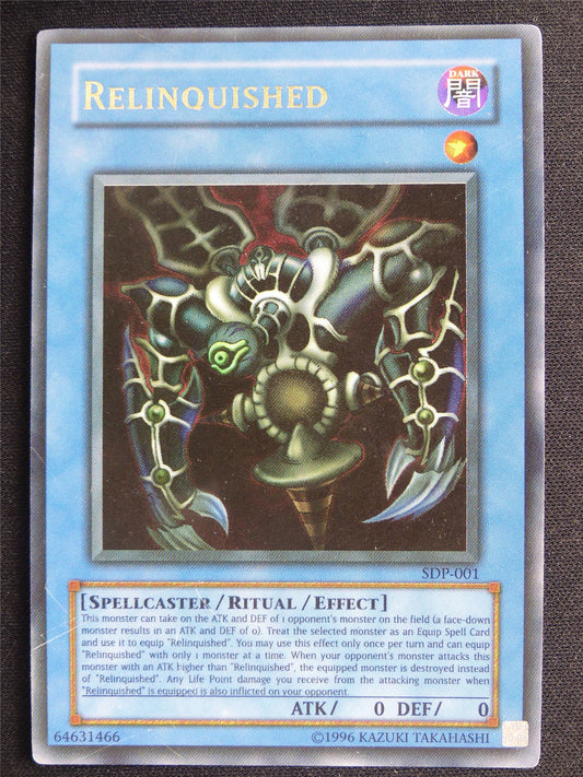 Relinquished SDP Ultra Rare played - Yugioh Card #4RV
