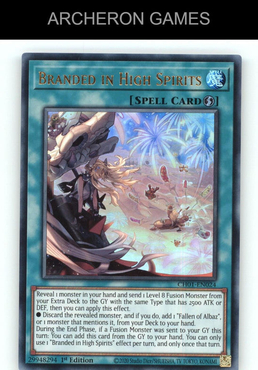 Branded in High Spirits Ultra Rare YUGIOH Card
