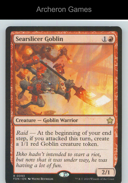 Searslicer Goblin FDN 93 R MTG Card NM/EX+