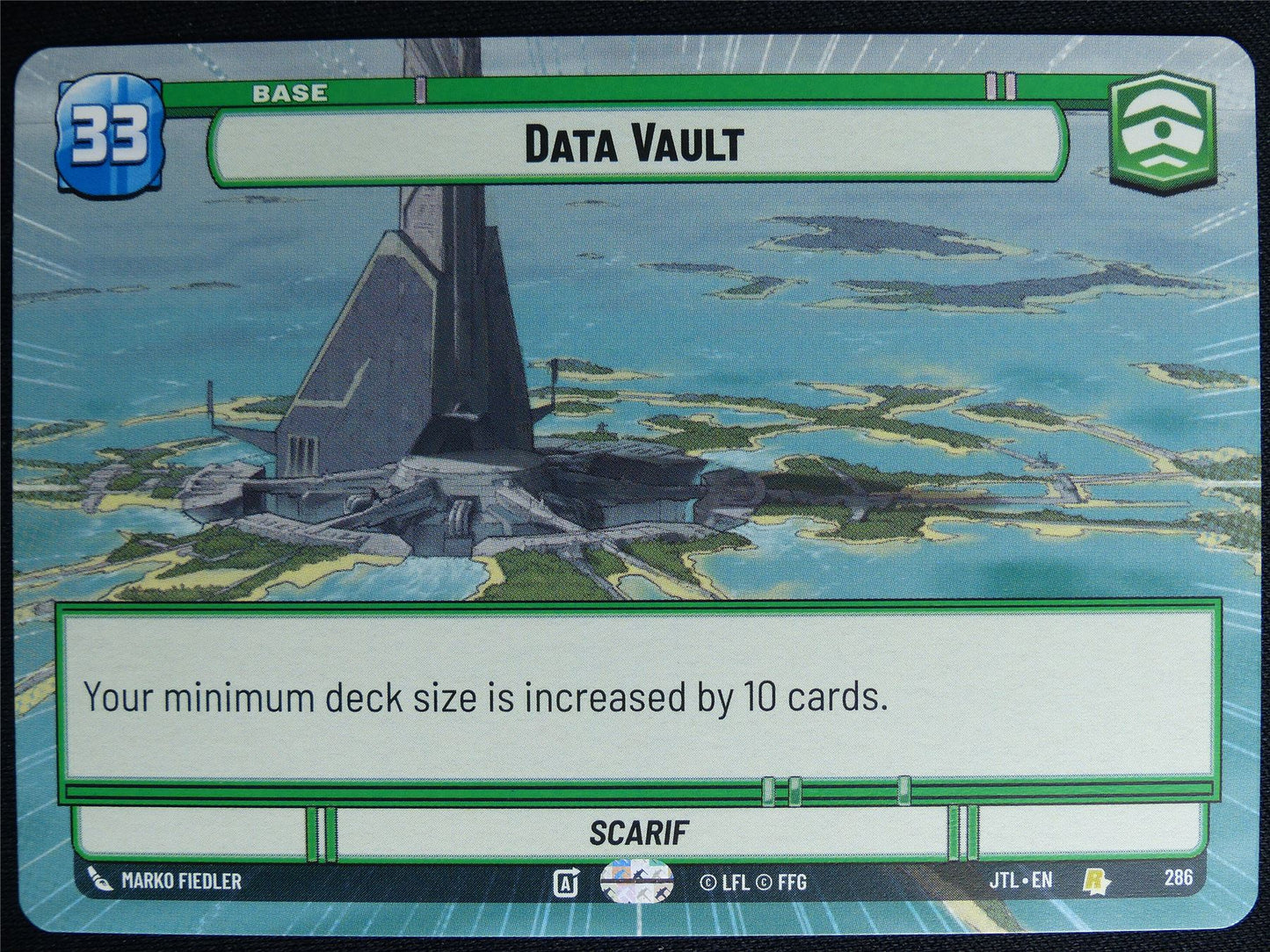 Data Vault 286 Hyperspace - Star Wars Unlimited Card #4VT