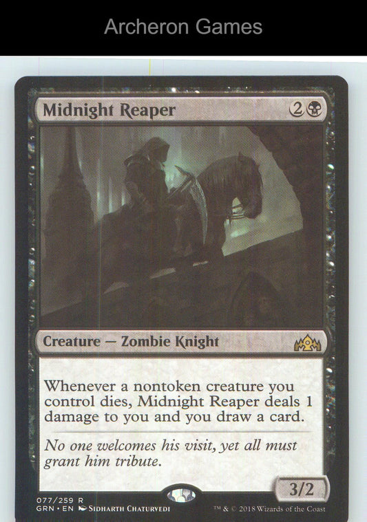 Midnight Reaper GRN 77 R MTG Card NM/EX+