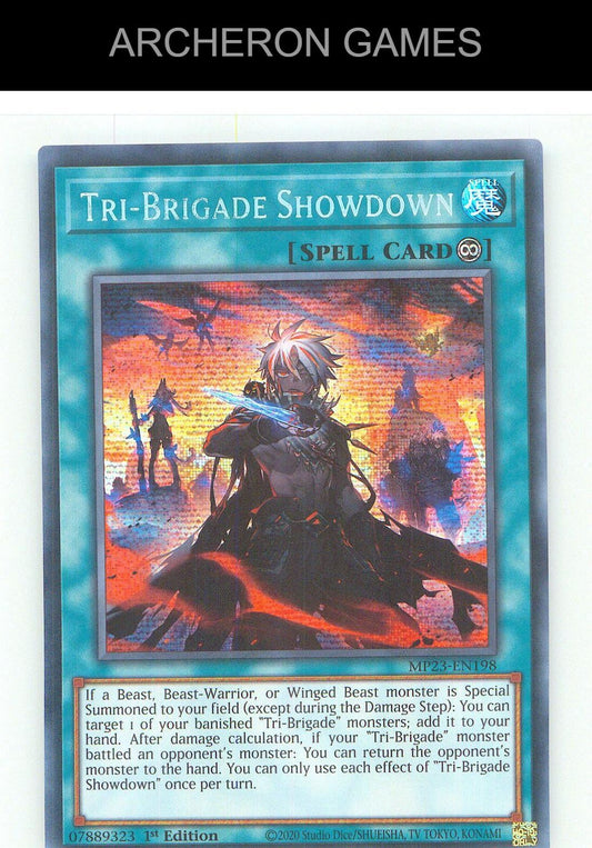 Tri-Brigade Showdown Prismatic Secret Rare YUGIOH Card 1st Edition