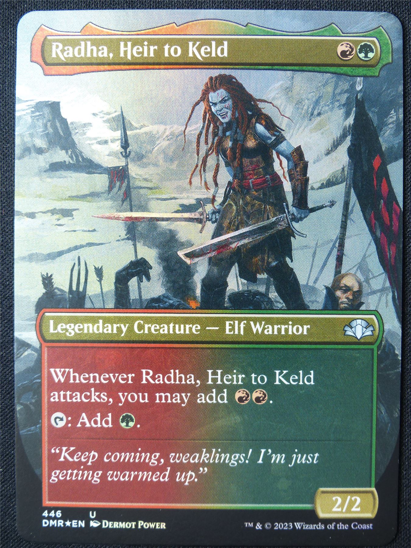 Radha Heir to Keld Borderless Foil - DMR - Mtg Card #1CE