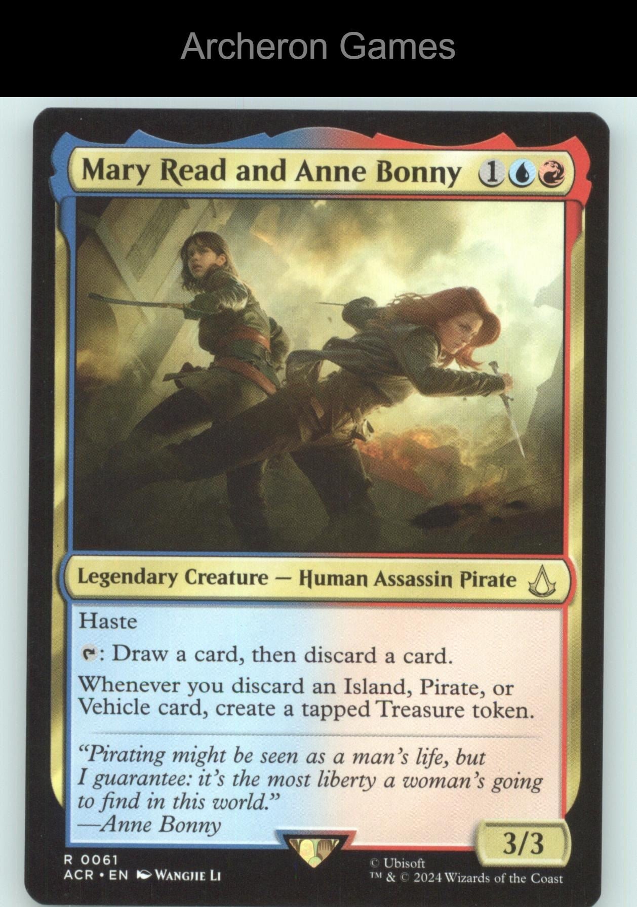 Mary Read and Anne Bonny 61 R MTG Card Universes Beyond: Assassin's Creed